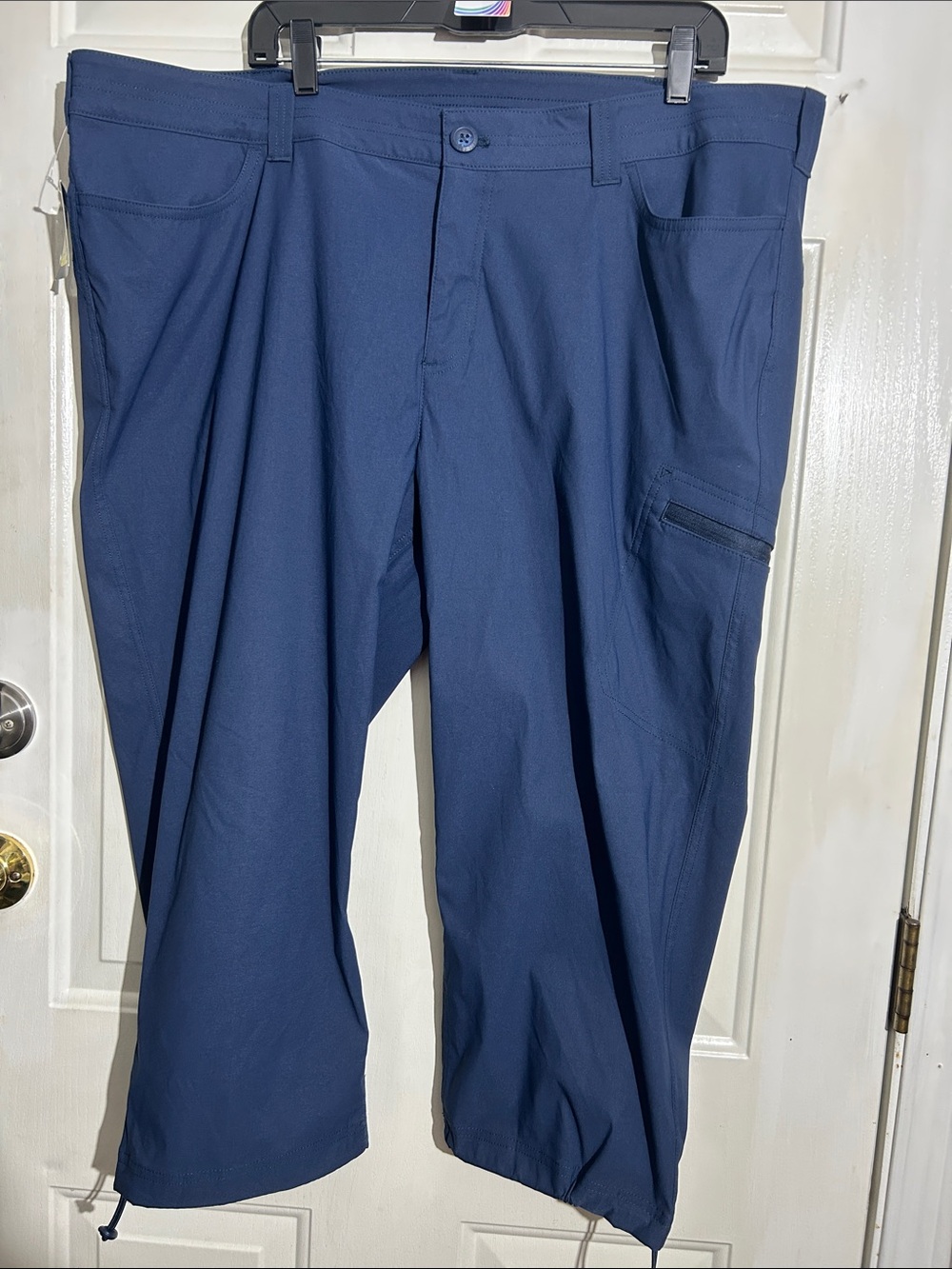 Eddie Bauer Navy Cargo Pants with Side Utility Pocket